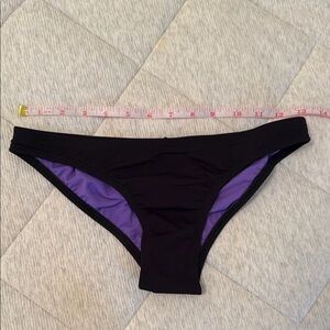 Black and Purple Women's Swim Bottom